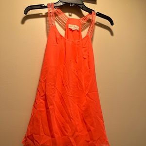 Neon pink medium tank top